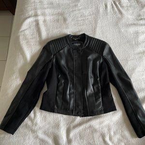 Black Leather Jacket - LIKE NEW